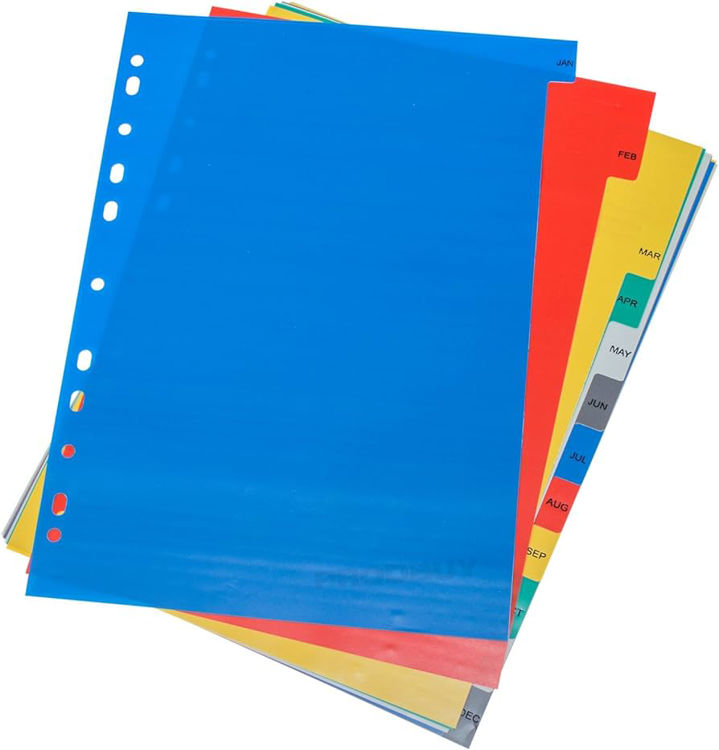 Picture of FD116 A5 FILE / PAGE DIVIDERS WIITH 10 DIVIDERS